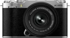 Fujifilm X-M5 Mirrorless Camera – front view in silver